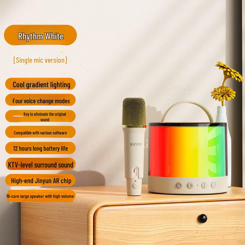 

Міні караоке-машина K36: Високоякісний подвійний мікрофон, тривалий час роботи акумулятора, портативна ручна аудіосистема