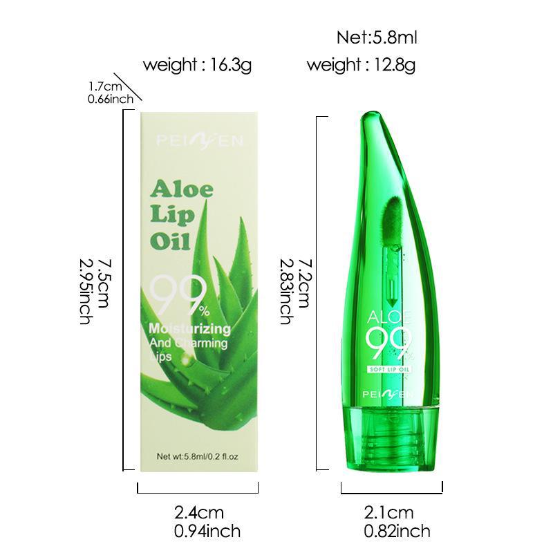 Penifen Aloe Vera Color-Changing Lip Gloss - Long-lasting, Moisturizing, Non-Fading