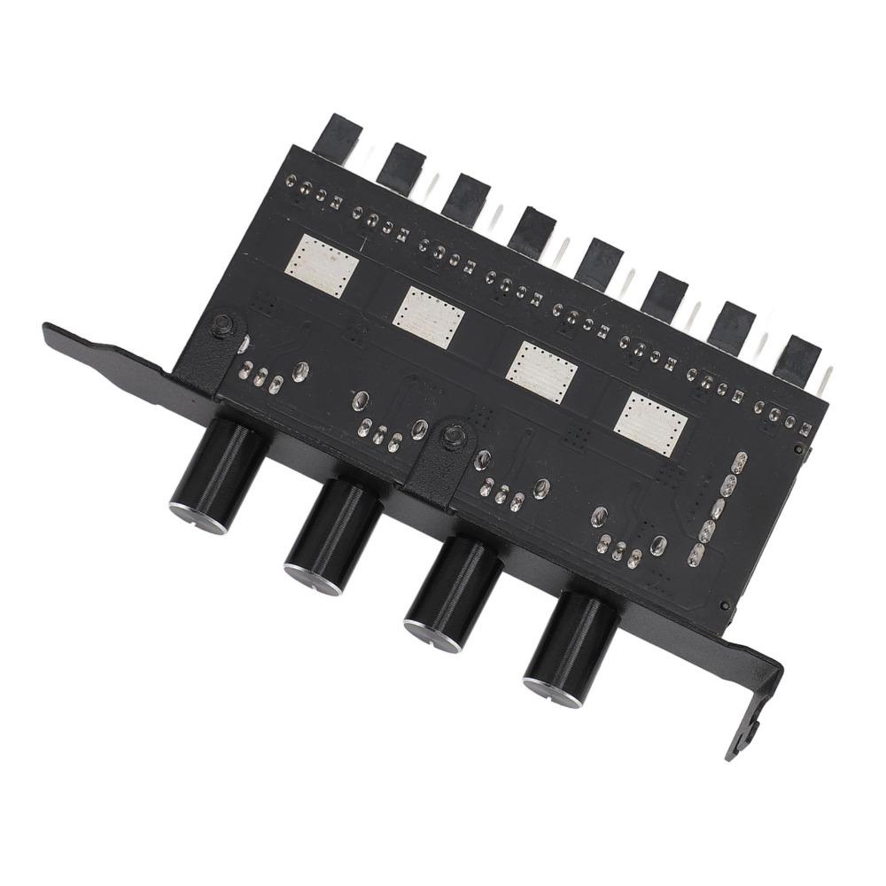 12V PC Cooling Fan Controller 4 Knob Control PWM Fan Hub Fan Speed Controller  PC System Cooling
