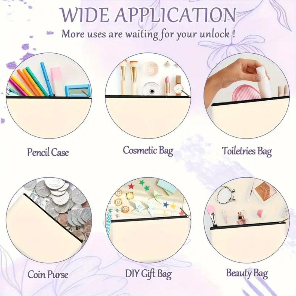 Trendy Large Capacity Zipper Pouch Simple Modern Durable Cosmetic Bag Travel Accessories Gift