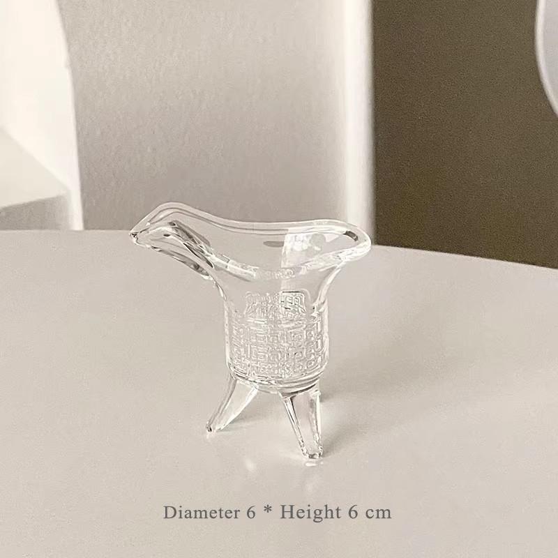 Frosted Gradient Green Imperial Cup 2026 New Household 10~100ml Good-looking Glasses Irregular Shape Exquisite Vintage Glass 10-100ml