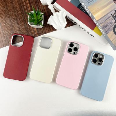 Simple Leather Pattern Apple 16 Anti-fall Phone Case IPhone15/14promax High-end Liquid Skin Soft Shell 13