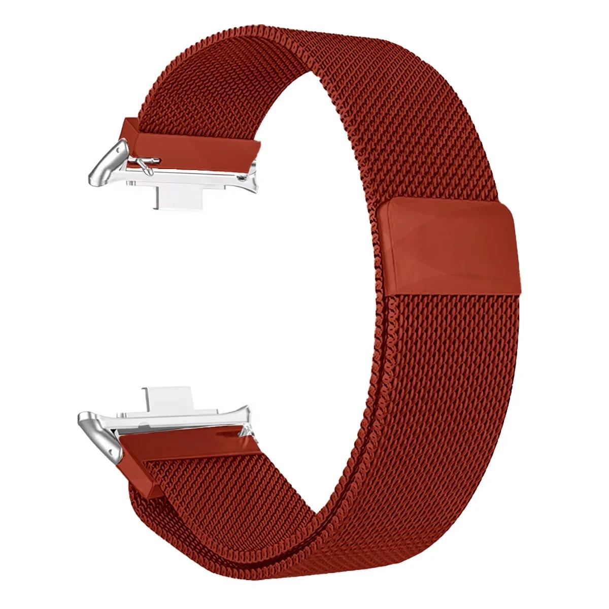 

Міланський сітчастий ремінець для смарт-годинника Redmi watch 5/4 Браслет для Mi band 8pro/9 pro Замінний металевий ремінець Аксесуари Redmin Watch 5 червоний