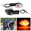 2PCS Motorcycle Modification Turn Signal Light Lamp Fit For YAMAHA R1 Accessories(Black&White)