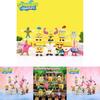 Colorful 10-piece Set Of Muscle Spongebob Cake Decorations