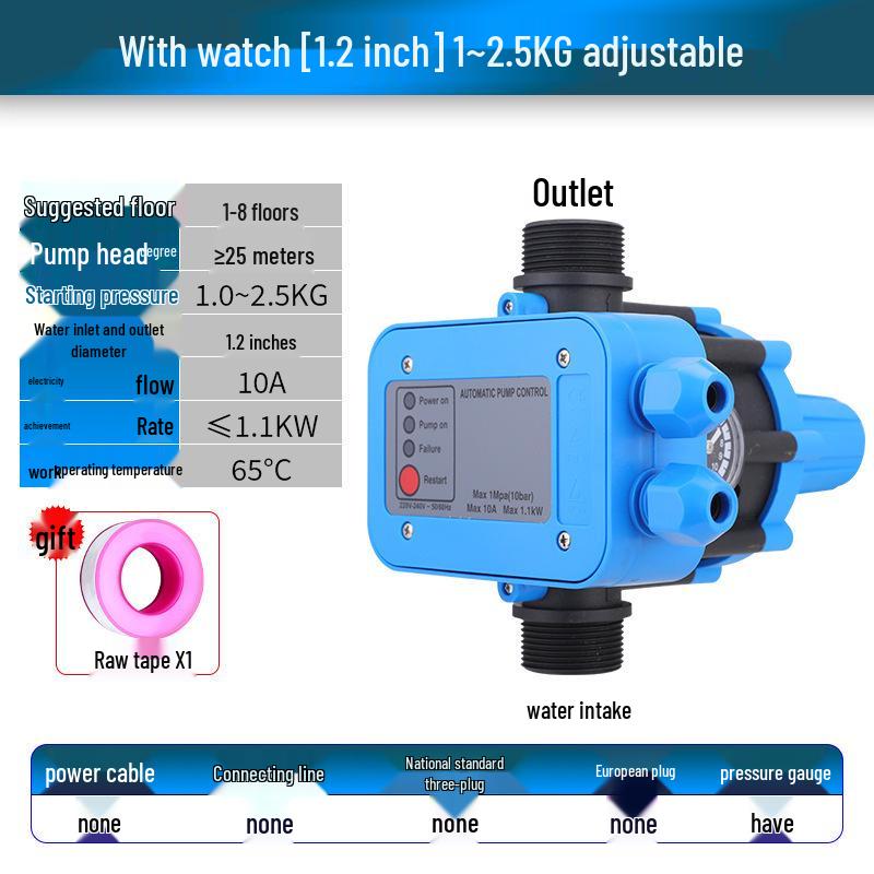 Automatischer elektronischer Druckschalter Wasserpumpe – Intelligente Wasserflusssteuerung und Haushaltspumpenschutz