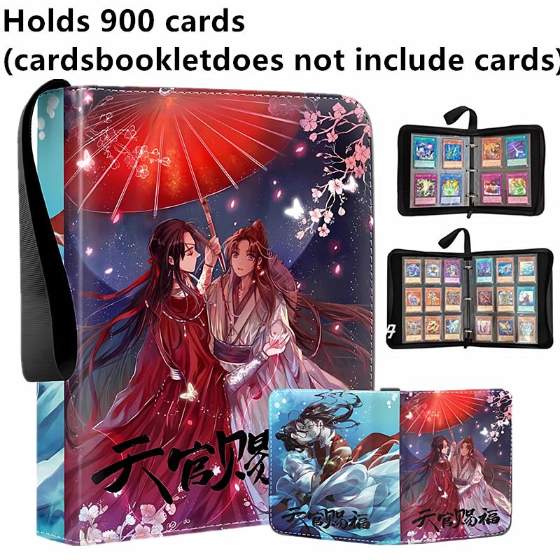 400 szt./900 szt. Album na karty Książka Anime Błogosławieństwo Niebiańskich Urzędników Kolekcja Kart Zamek na Zamki Binder na Karty Kolekcjonerskie Prezent dla Dzieci