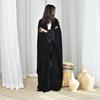 Modest Solid Color Abaya Cardigan - One Size Long Robe for Middle East and Dubai