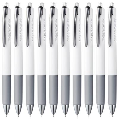 Pentel Flow Tune Kugelschreiber, Ölbasis, 0,4 mm, Schwarz, 10er-Pack, BZN204-A