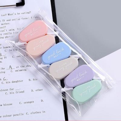 6 Pcs/Set Of Morandi Color Matching Correction Tape Mini Correction Set School Supplies