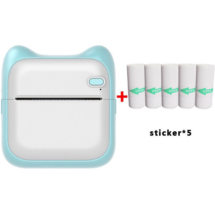 Mini imprimantă foto de buzunar Mașină de imprimare termică portabilă 190 dpi Conexiune BT fără fir pentru