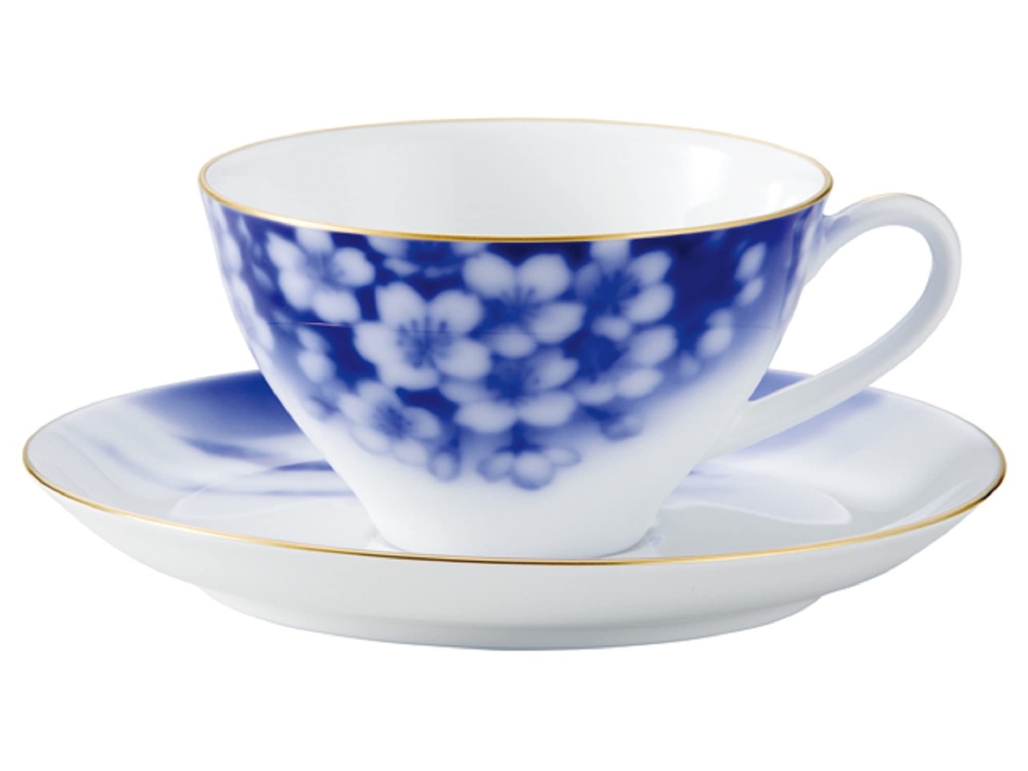 

Okura Art Pottery, Hanami Fuji Design Cup & Saucer, Coffee/Tea, Approx. 210cc, Made in Japan, 30C/8821