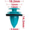 100Pcs Accessories Nylon Retaining Clip Rivet Kit Fastener Rivet Bumper Clip  Interior Car