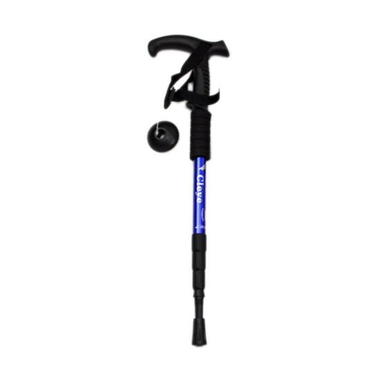 

Aluminum Alloy Retractable Anti-Shock Walking Trekking Hiking Cane Stick Outdoor синій