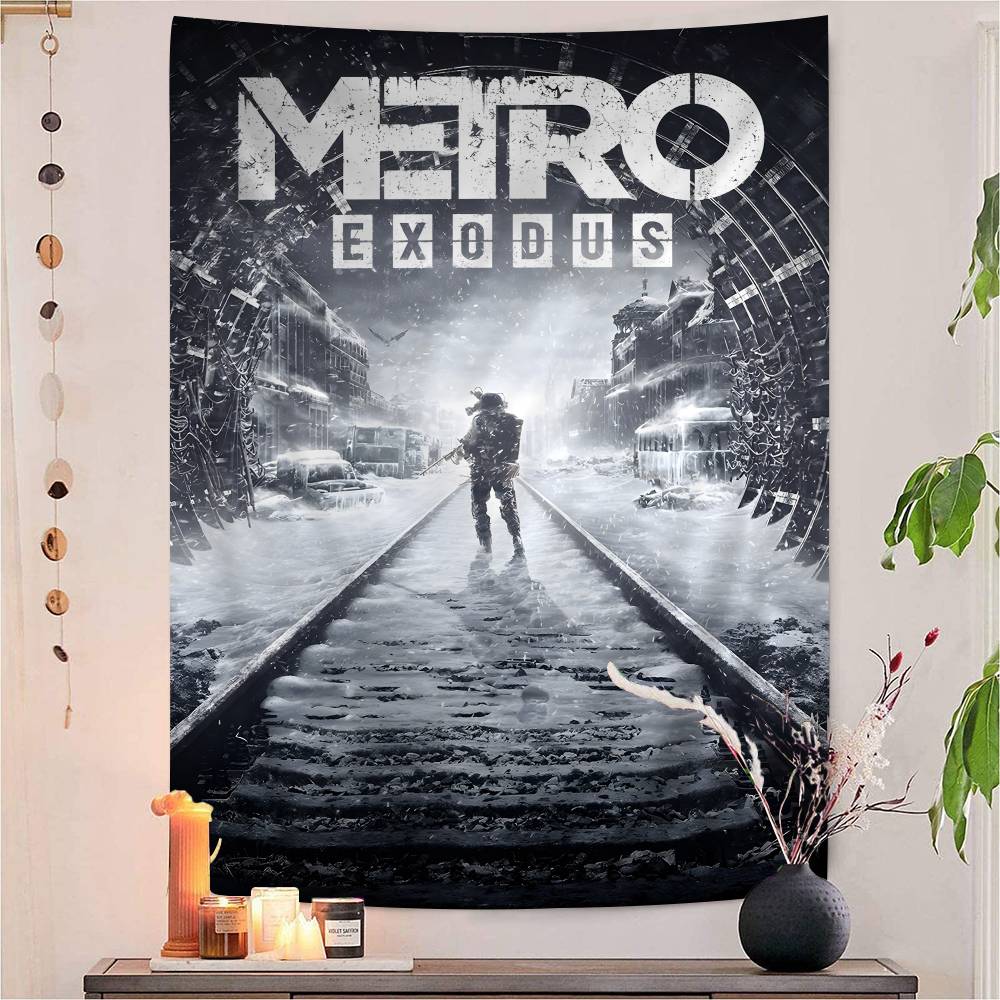 

MMetro 2033 Anime Video Game Hanging Bohemian Tapestry Bohemian Wall Tapestries Mandala Kawaii Room Decor 74x94cm(29x37in)
