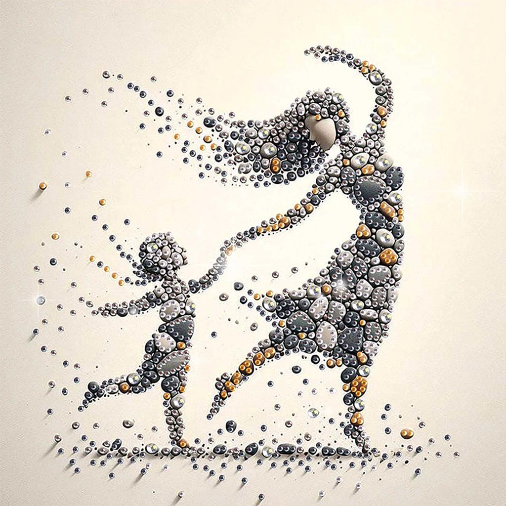 Stone Art Kształt Specjalny 5D DIY Częściowe Wiercenie Zestaw Malowania Diamentami dla Dorosłych Dekoracja Domu Obrazy Diamentowe Gem Art 11,81 X11,81 cala