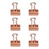 Clips Metal Hollow Long Tail Small Paper Clamps for Documents Tickets  Gold 12pcs