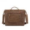 Single Shoulder Crossbody Bag Men's Portable Document Computer Diagonal Backpack Waterproof Waxed Canvas