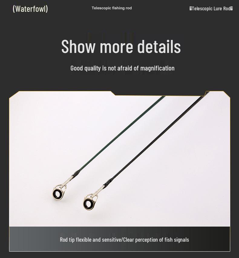 Carbon Ultra-Short Telescopic Lure Fishing Rod with Pistol Grip - Long Casting Spinning Rod