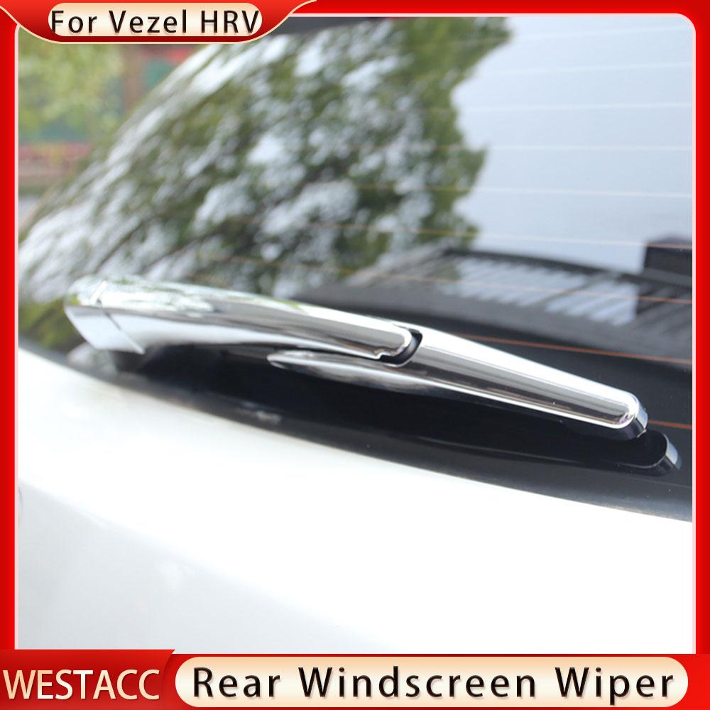 ABS Chromowany Pokrowiec na Pióro Wycieraczki Tylnej Szyby Samochodowej dla Honda Vezel HRV HR-V 2014 - Dekoracja