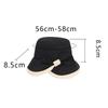 New Summer Women Bow Tie Fashion Bucket Hats Outdoor Sunscreen Beach Wide Brim Panama Cap Casual Uv Protection Fisherman Hat