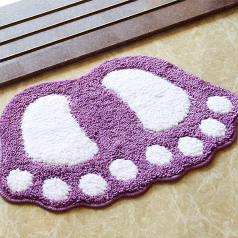 Nowe antypoślizgowe maty łazienkowe gruba mata do kąpieli odcisk stopy dywany dywaniki ochronne do podłogi wc antypoślizgowa podkładka do kąpieli 40*60 wycieraczka do butów