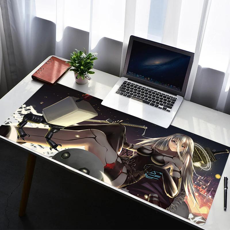 Mouse Pad Desk Protector Mouse Cartoon Anime Rubber Mat Gaming Mousepad A2 Nier Automata Keyboard Mats Gamer Kawaii Cute Deskma