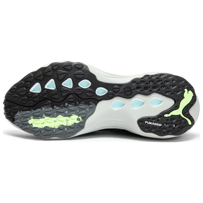 Puma Foreverrun Nitro Round Toe Durable Mid-Top Casual Running Shoes Men Sneakers Black Green 377757-12
