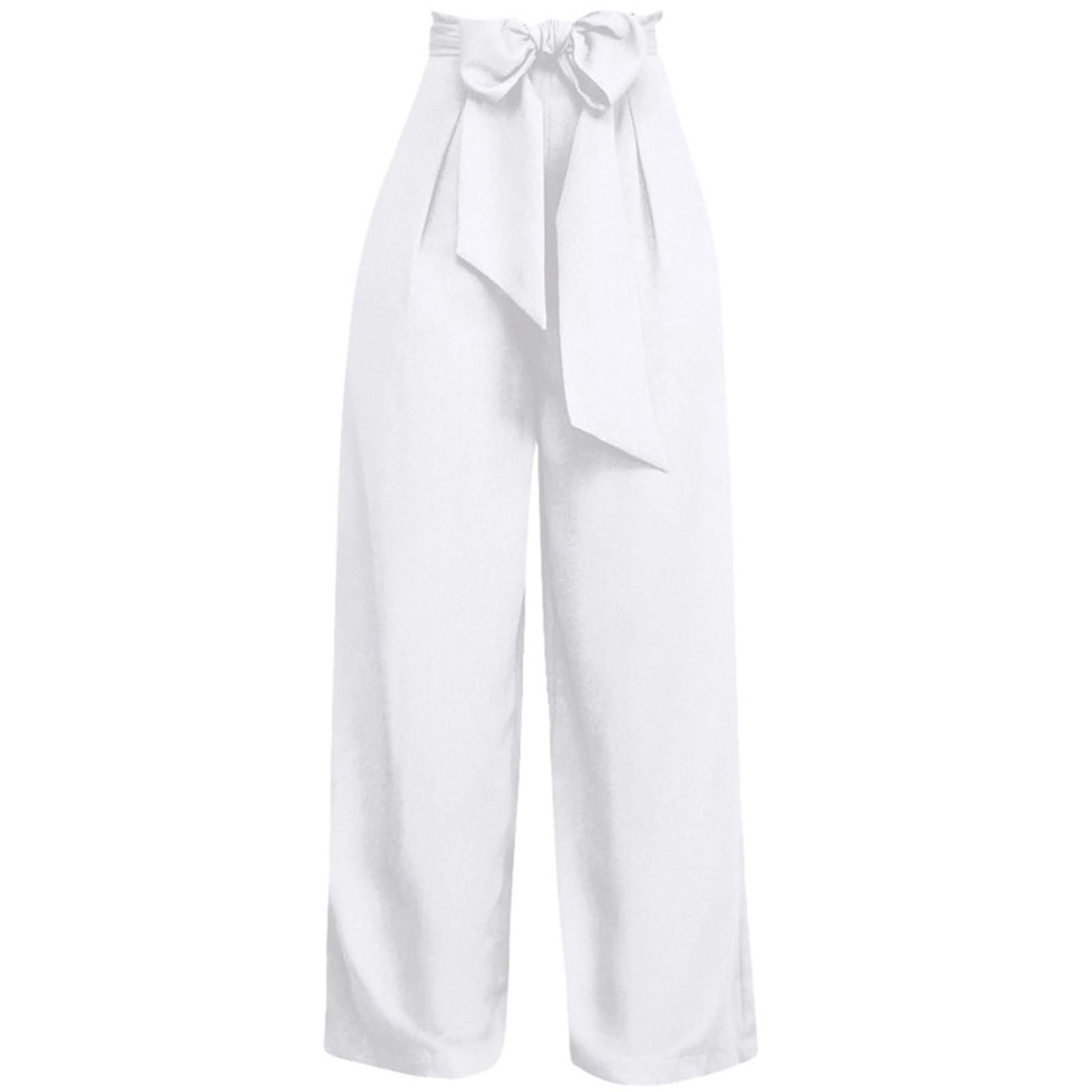 

Женские женские широкие брюки-палаццо с высокой талией, свободные брюки-кюлоты M