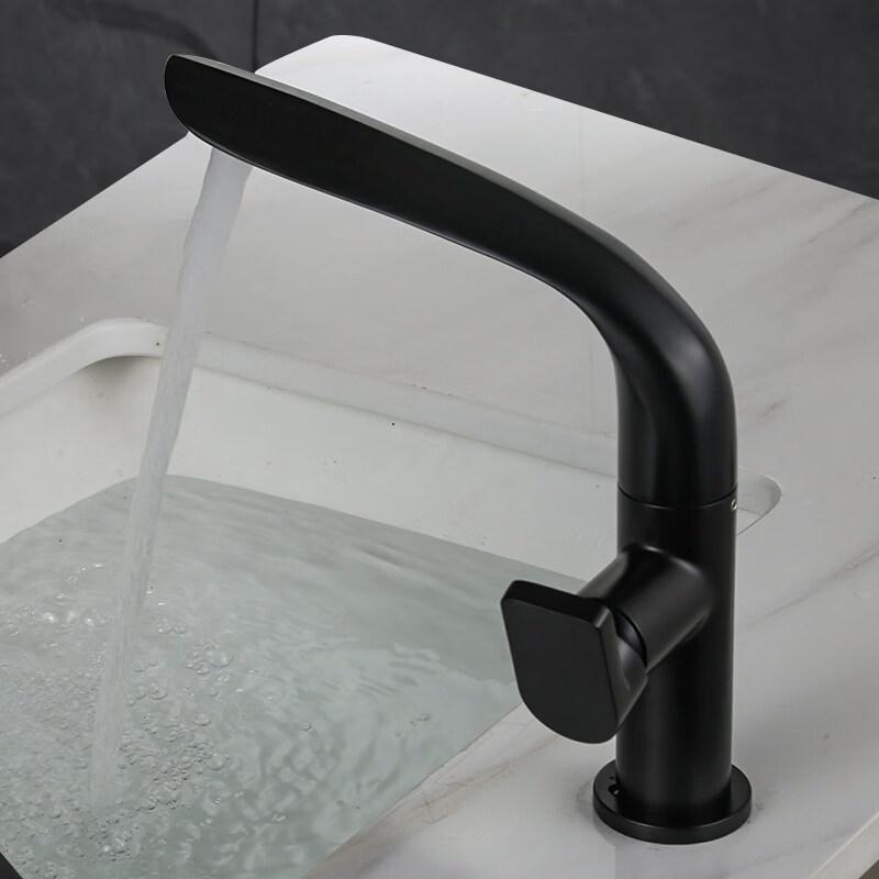 TLXT Leaf Design Swivel Basin Mixer Faucet