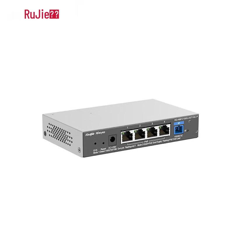 Ruijie RG-NBF2100S-4GT1SC-P 4-Port Gigabit Managed PoE Access Switch