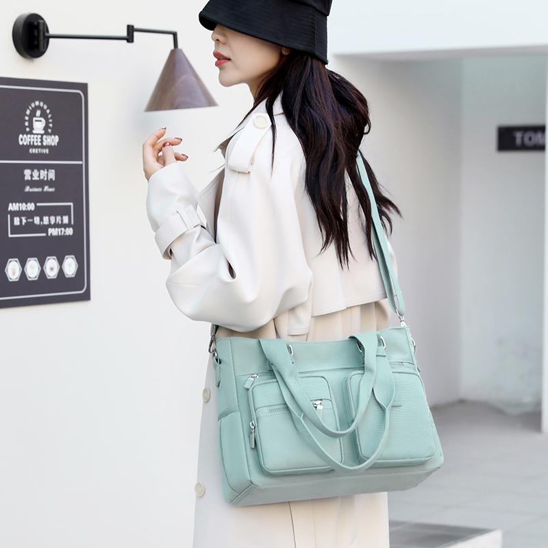 Skulderveske Dame Nylon Crossbody Bag Stor kapasitet Mors veske