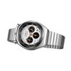Citizen Classic Reissue Barrel-Shaped Dial Multifunction Chronograph Quartz Movement Stainless Steel Strap Men watches White AN3660-81A