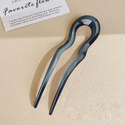 French Hair Pin for Thick Thin Hair U-shaped French Twist Stick Hair Fork Chignons Hair Pins for Styling Accessories