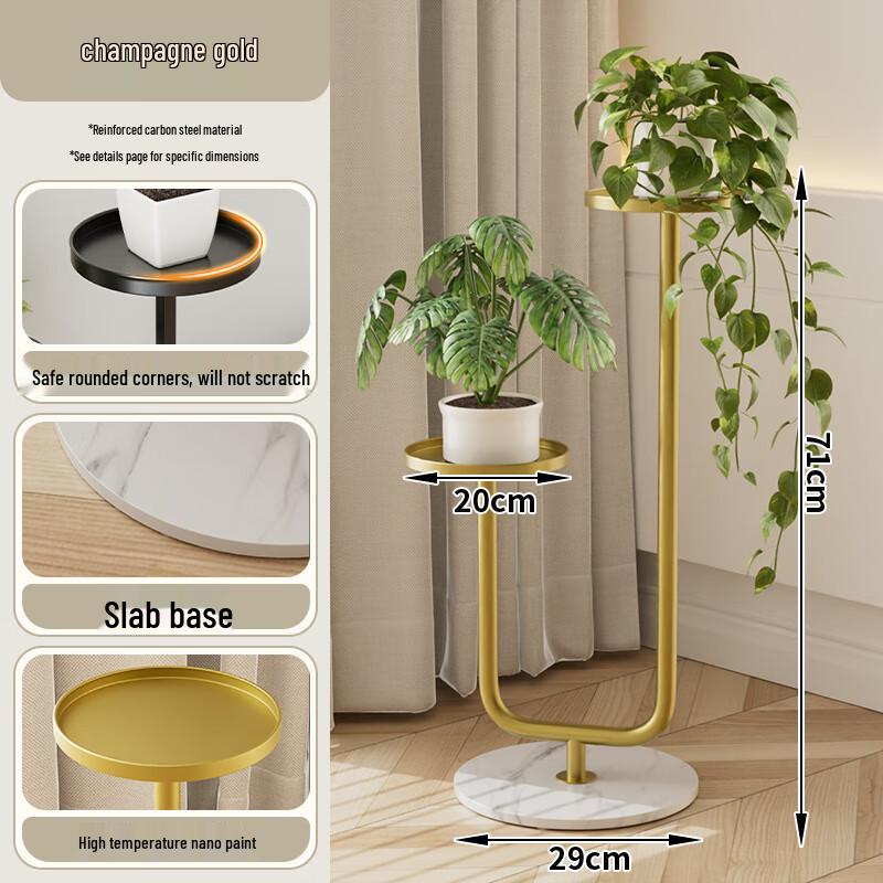 Фрезерованная чугунная напольная подставка для цветов