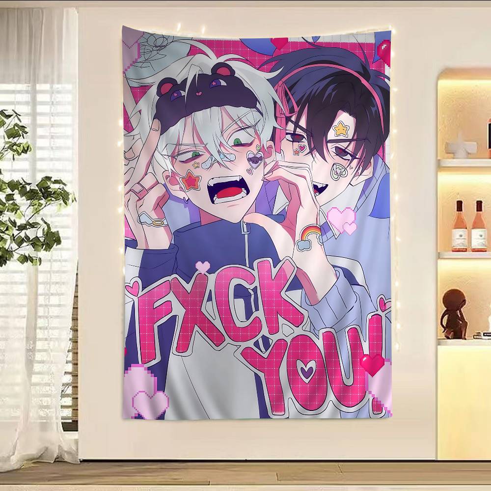 Anime ALIEN STAGE Cartoon Tapestry Wall Hanging Decoration Household Home Decor
