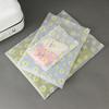 50PCS Daisy Flower Transparent Travel Storage Bag Zipper Lock Waterproof Clothing Closet Underwear Sorting Bag Makeup Bag
