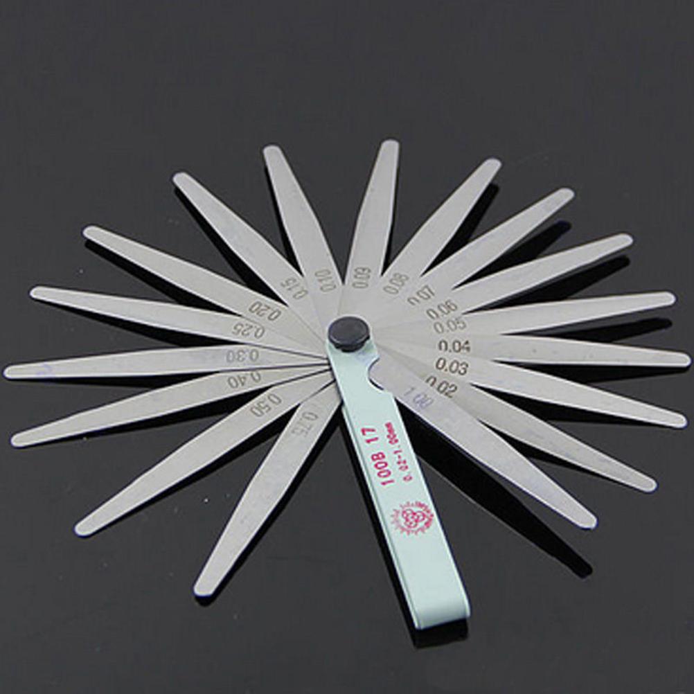 

1PCS Useful Metric Feeler Gauge Gap Filler Thickness Measurement Tool 17 Blades Hot