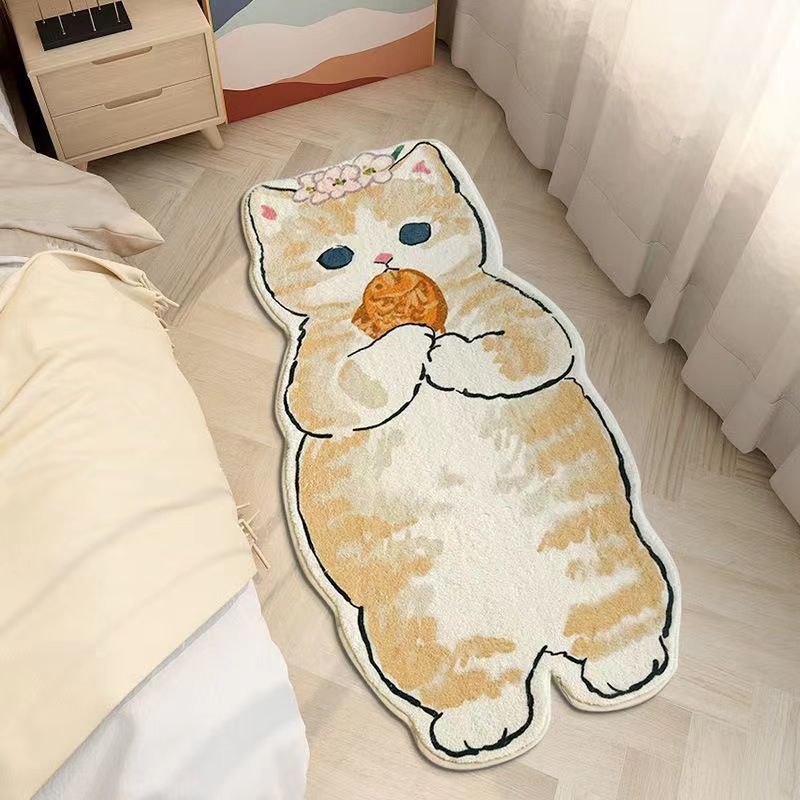 Cartoon Imitation Kaschmir Teppich Schlafzimmer Kinderzimmer Ins Wind Bettdecke Sonderform Balkon Erker Verdickte Tatami Bodenmatte