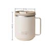 Double Wall Insulated Coffee Mug Scratch Resistant 304 Stainless Steel Coffee Cup with Handle for Office Workplace