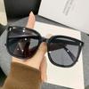 Koreanischer Stil Mode Großer Rahmen Quadratisch UV-Schutz Sonnenbrille für Damen Glas Persönlichkeit Sonnenbrille Unisex