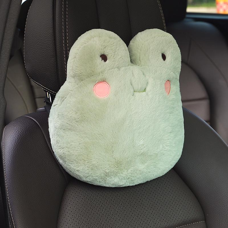 

Plush Winter Cartoon Goddess Car Seat Cushion - Universal Heated Single Piece for Comfort and Warmth.