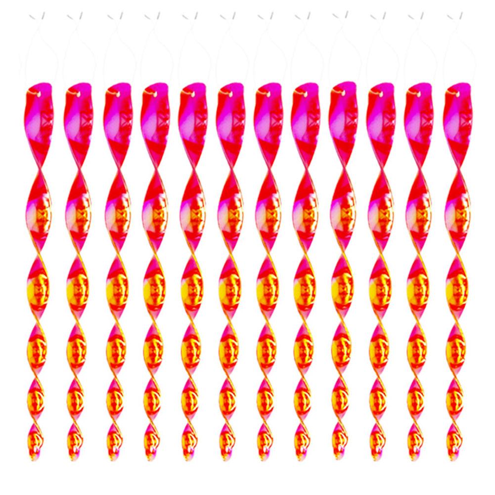 12Pcs Spiral Deterrent Device Waterproof 30CM Wind Rotating Rod Wear Resist Bird-Repelling Stick for Home Yard Patio Decoration