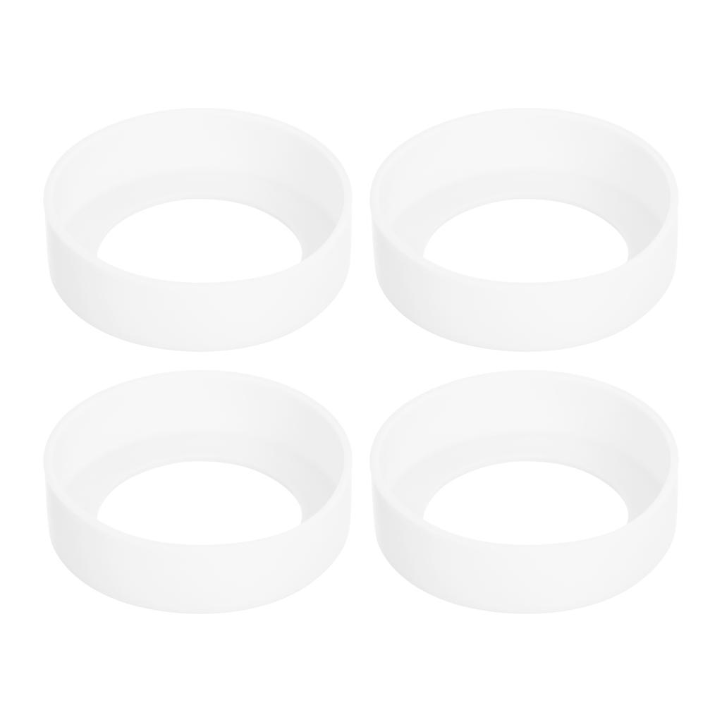 65mm Cup Holder Thermos Cup Base Protective Case Covers Pad Accessories Silicone Cup Bottom Protective Cover Multicolor 4Pcs