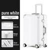 Ultralight 20-Inch Aluminum Frame Trolley Suitcase with Universal Wheels for Travel