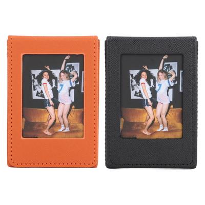 Estojo de armazenamento para porta-retratos em PVC com 50 folhas, grande capacidade, caixa de armazenamento para cartões de fotos de 3 polegadas