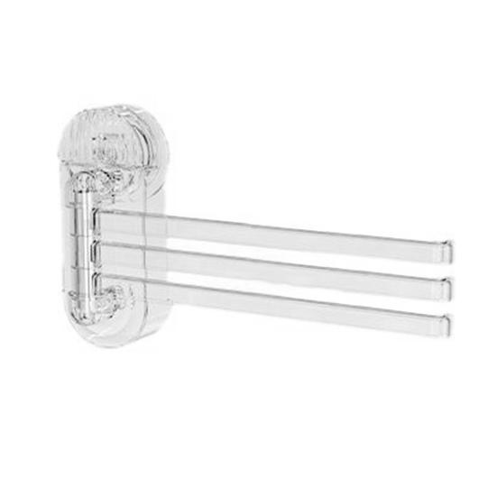 Yousheng 1/2Pcs Swivel Towel Rack Strong Load-Bearing Easy To Install 3-Arm Towel Bar Space Saving Wall Mounted Towel Holder
