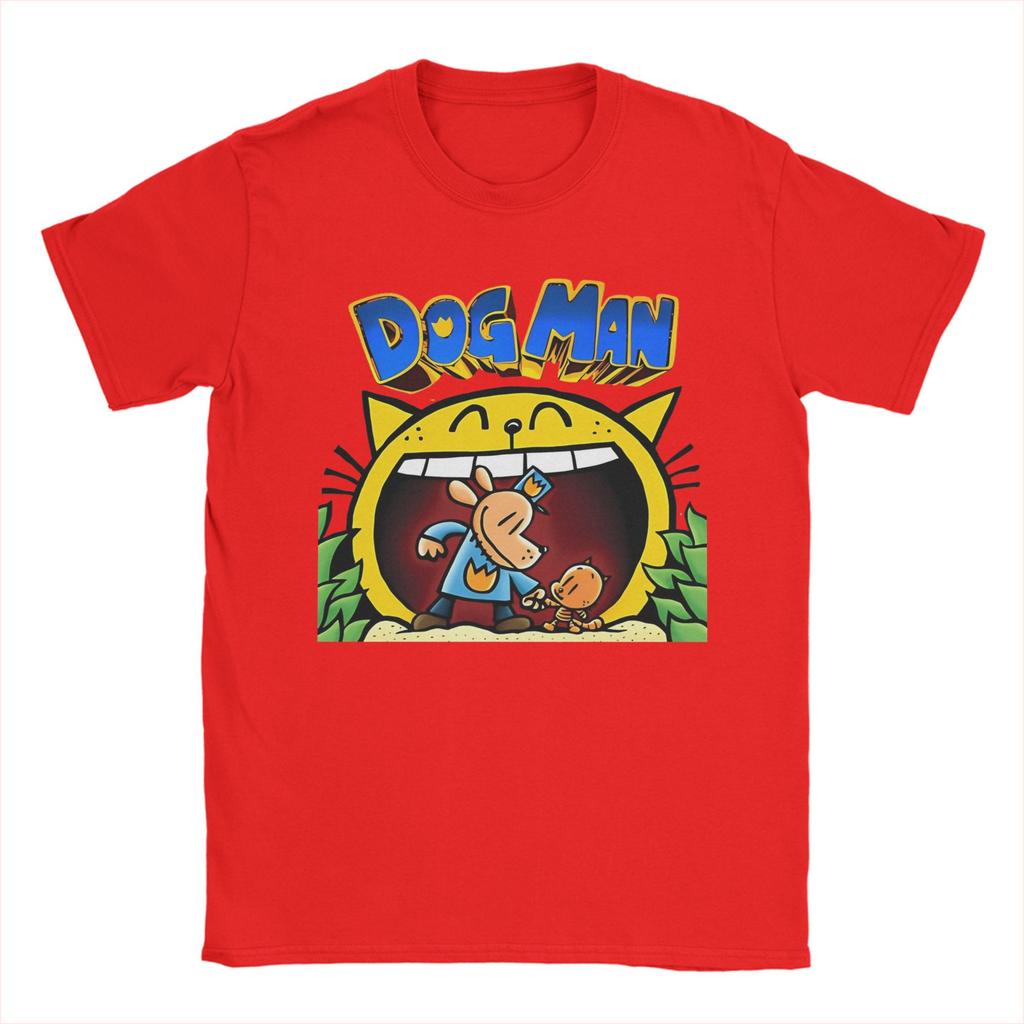 Dogman Cartoon Kids Dog Man TShirts Men Fashion 100 Cotton Tee Shirt Crewneck Short Sleeve T Shirt Summer Tops