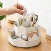 360 Rotating Pen Holder Desk Accessories Large Capacity Pencil Makeup Storage Box Desktop Organizer School Office Stationery