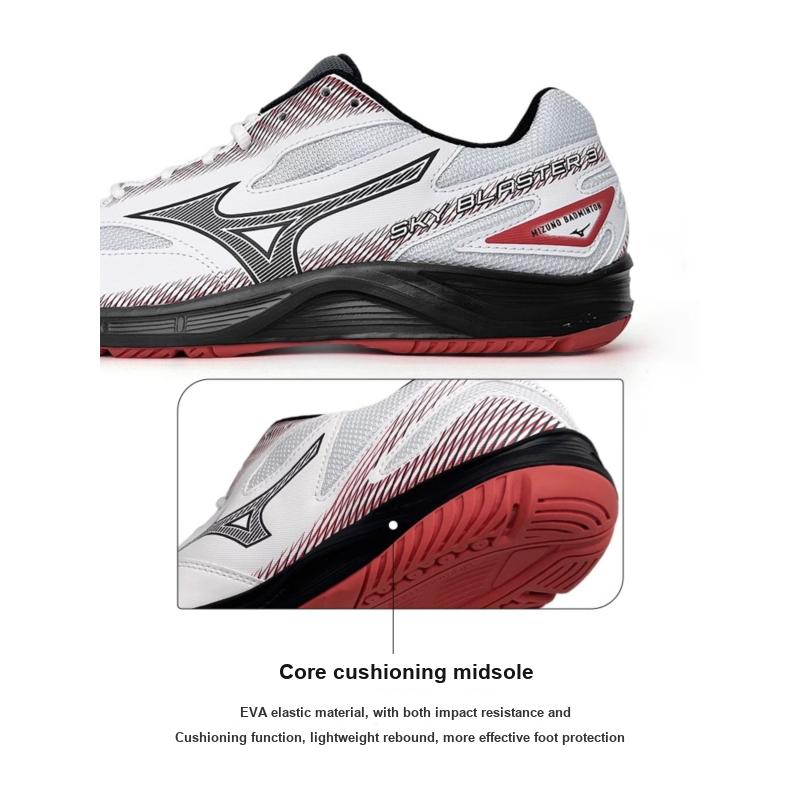 Mizuno Sky Blaster 3 Wide White Black Cayenne Unisex Sneakers High-Risk-Red 71GA234503